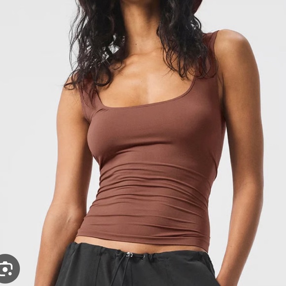 Brown Sleeveless Women's Top - Picture 1 of 5
